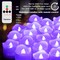 Flameless Candles 12 Pack Remote Controlled LED Tea Light Candles (Purple)